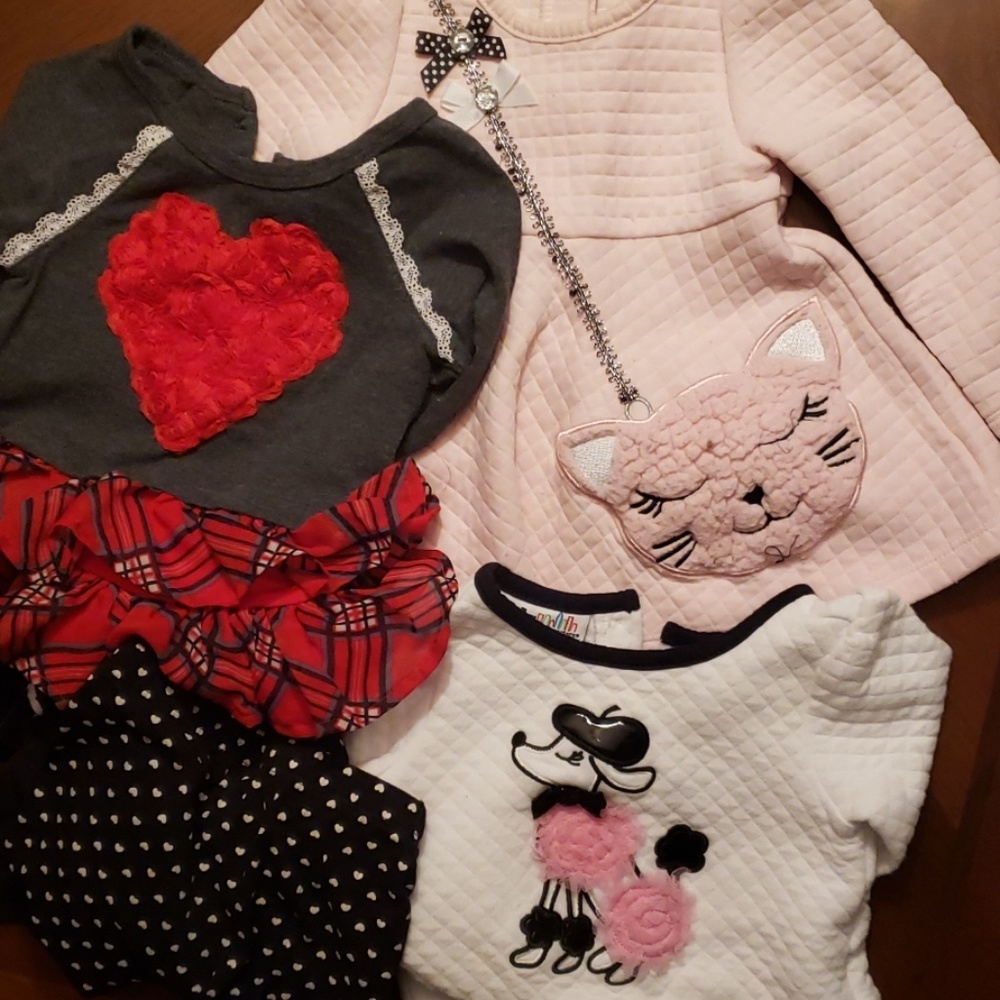 Lot of 3 cute girls outfits